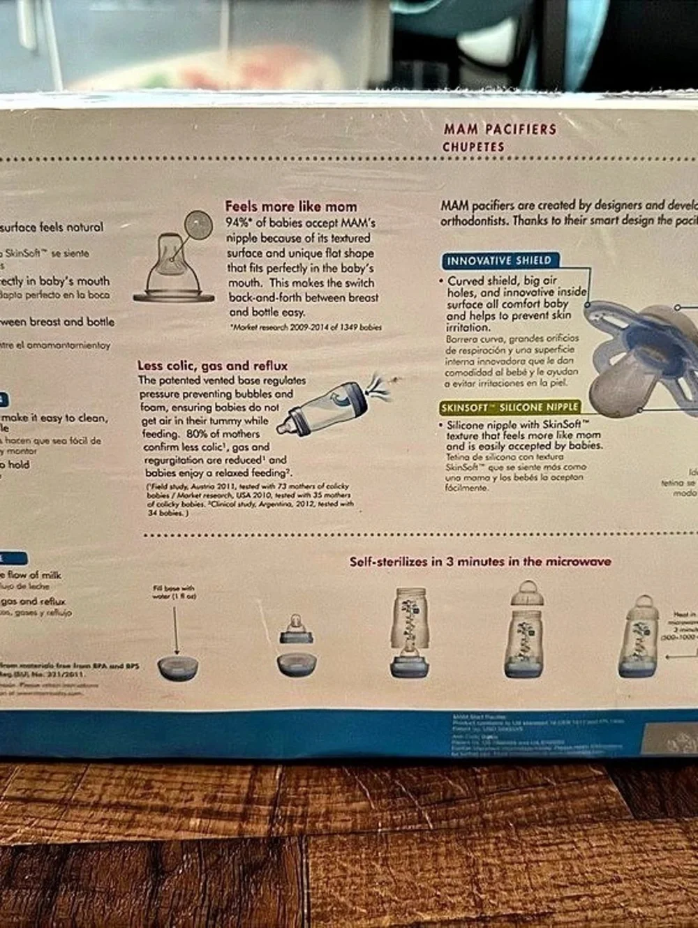 MAM Anti-Colic Bottle Set 6-Piece Pink & Purple NWT